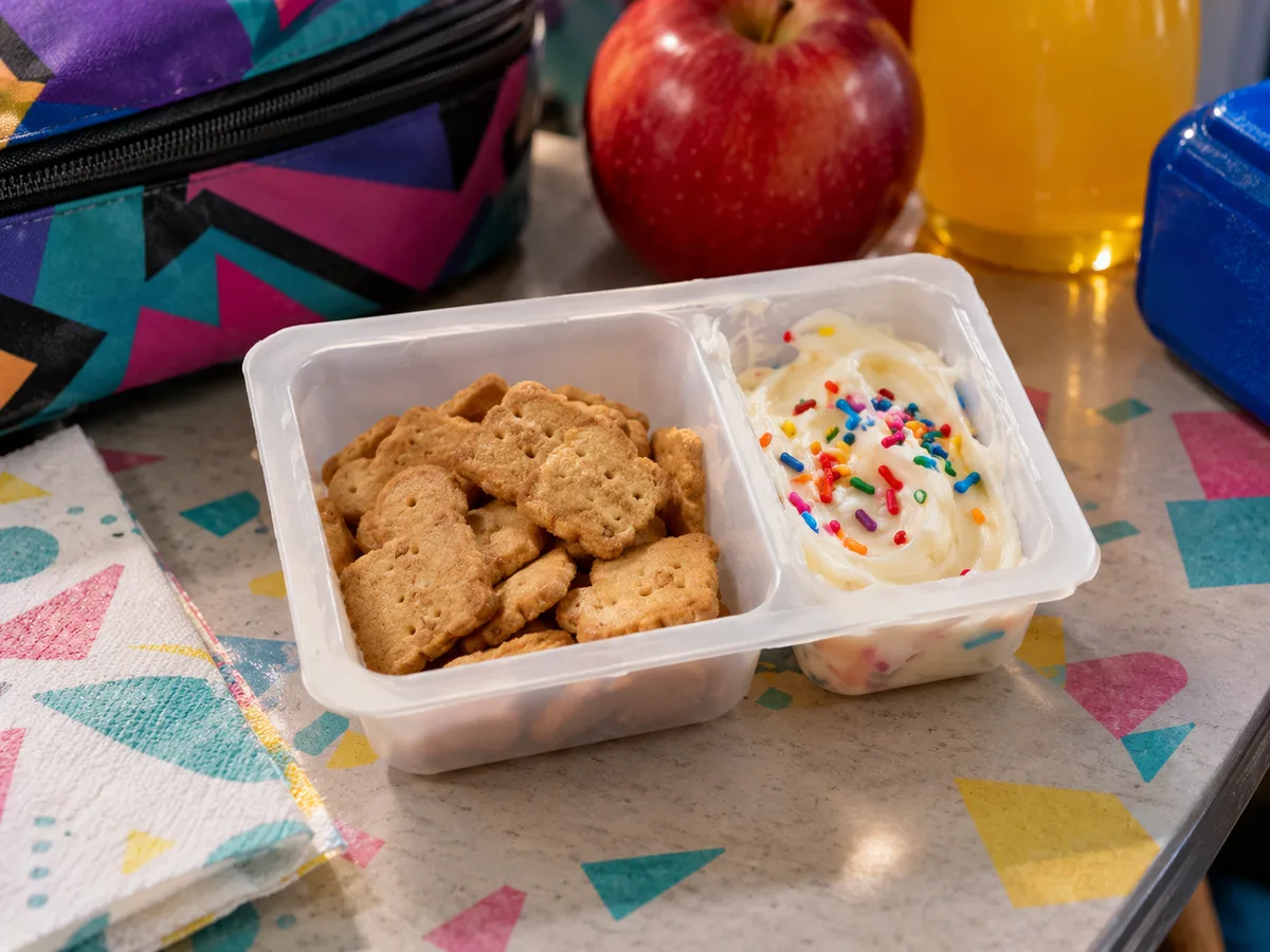 Cookie and frosting snack tray